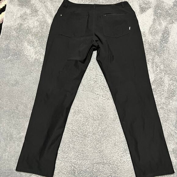 Vuori Meta Pants Mens 36 x30 Black Slim Fit Athletic Casual Stretch V430 - Picture 2 of 12